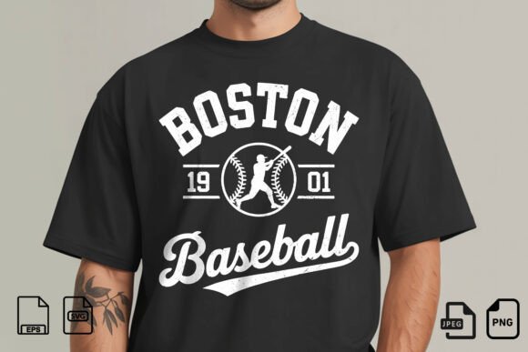 Boston Baseball Vintage SVG: Graphics for T-Shirt Designs