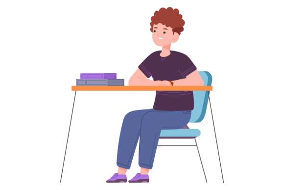 Boy Student Graphics & Illustrations Review
