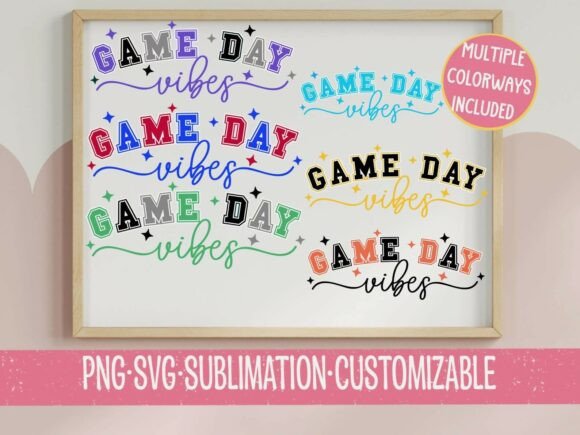 Game Day Vibes Graphics for T-Shirt Designs