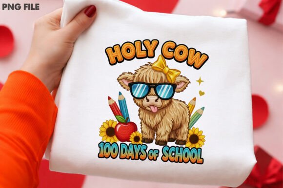 Holy Cow 100 Days Graphics for T-Shirt Designs