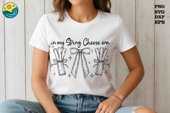 In My String Cheese Era SVG PNG: Graphics for T-Shirt Designs