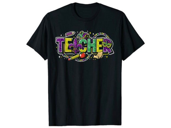Mardi Gras Teacher Graphics & T-Shirt Designs