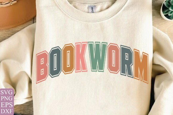Retro Bookworm Graphics for T-Shirt Designs