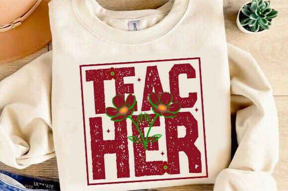Retro Teach Graphics for T-Shirt Designs