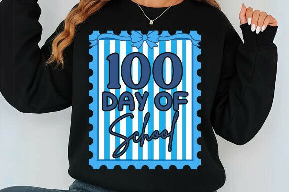 Review: 100 Days of School Coquette Bow Stamp