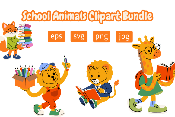 Review: School Animals Clipart Bundle for Embroidery