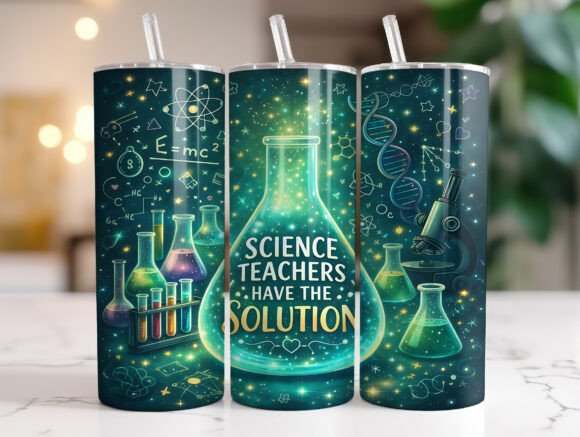 Science Teacher Tumbler Wraps & Graphics