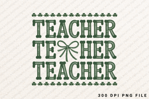 Teacher Irish Shirt PNG: Graphics for T-Shirt Designs