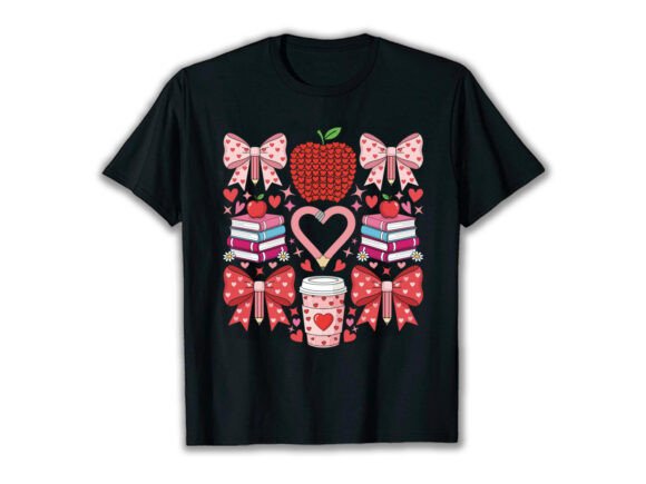 Teacher Love Valentine Graphics for T-Shirt Designs
