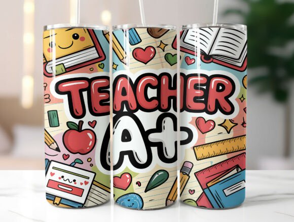 Teacher Valentine Graphics for Tumbler Wraps