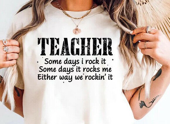 Trendy Teacher Graphics for T-Shirt Designs