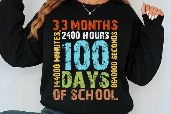 Vintage 100 Days Graphics & T-Shirt Designs